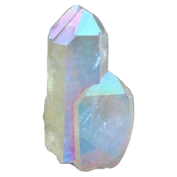 An iridescent crystal.